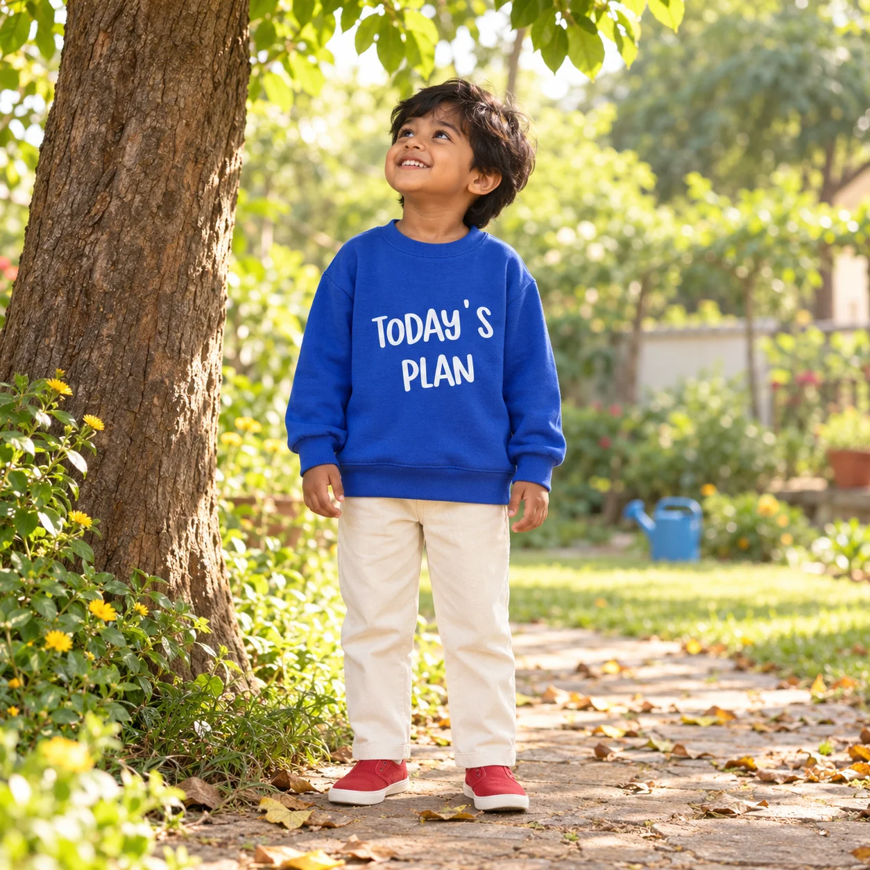 Creative visualisation of Today’s Plan sweatshirt